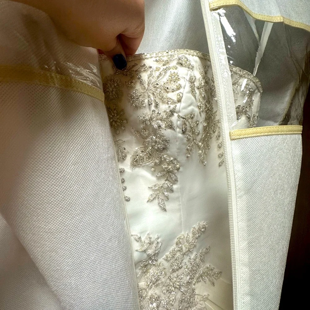 Casablanca Bridal Gown style 1996 NWT sz 14 Ivory not altered worth 2K$ - Picture 7 of 8